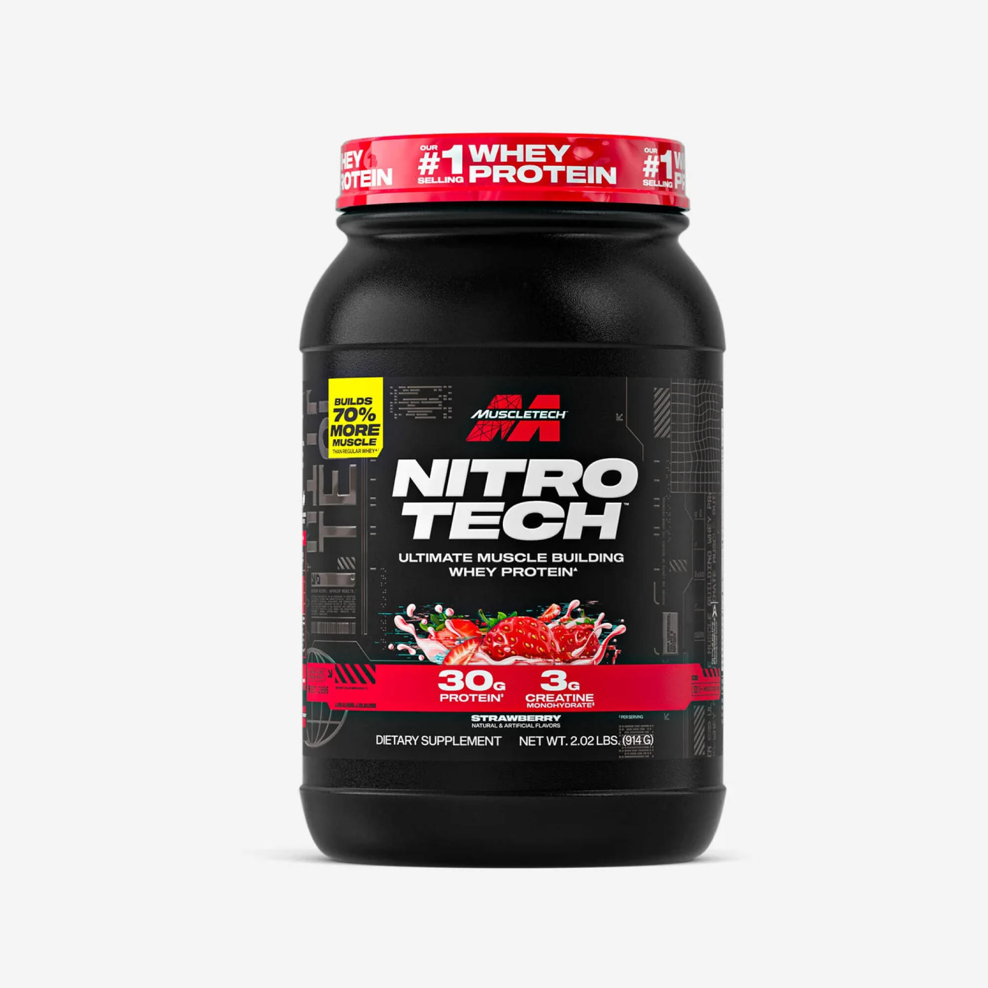MuscleTech Nitro-Tech Whey Protein Tozu 30g Protein 3g Kreatin