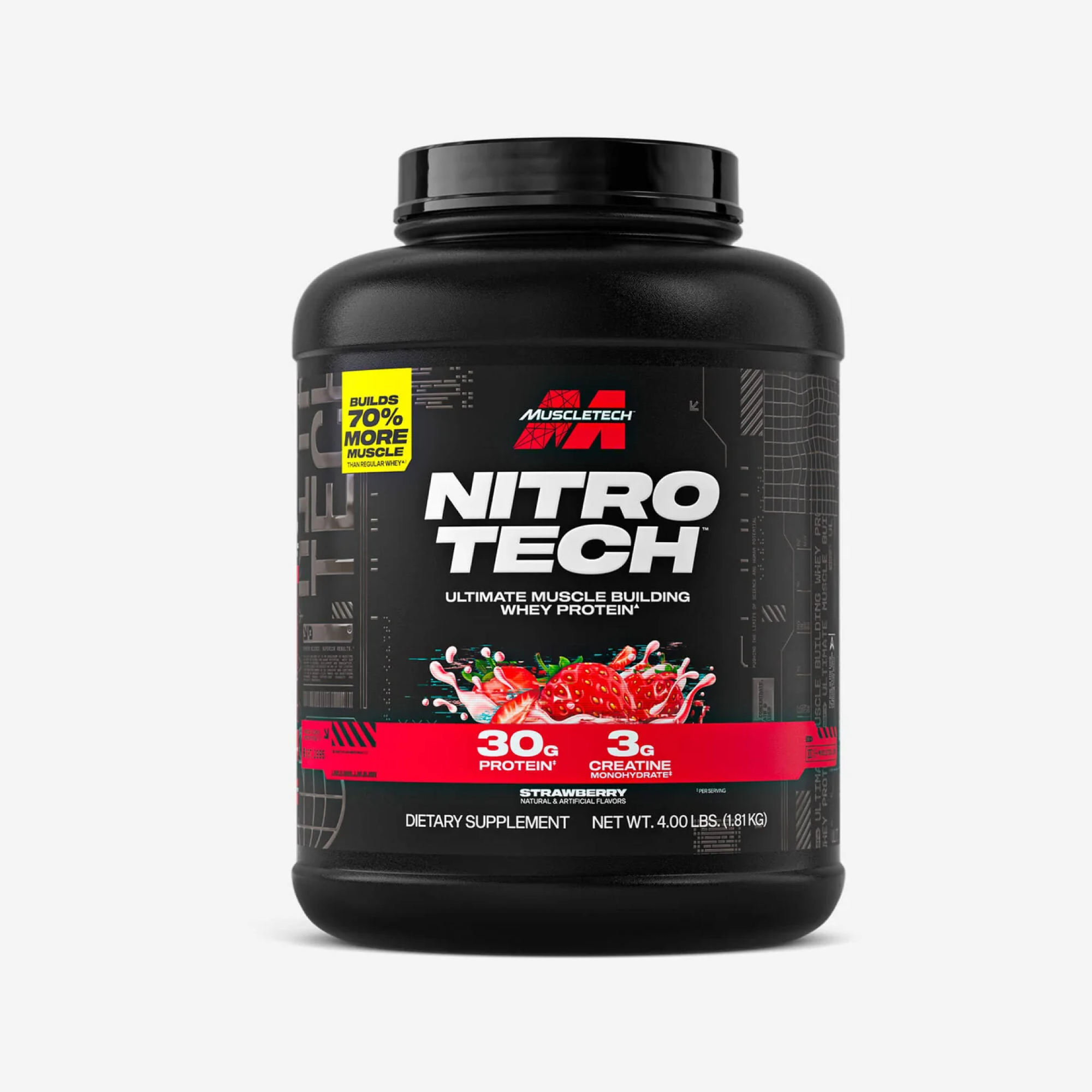 MuscleTech Nitro-Tech Whey Protein Tozu 30g Protein 3g Kreatin