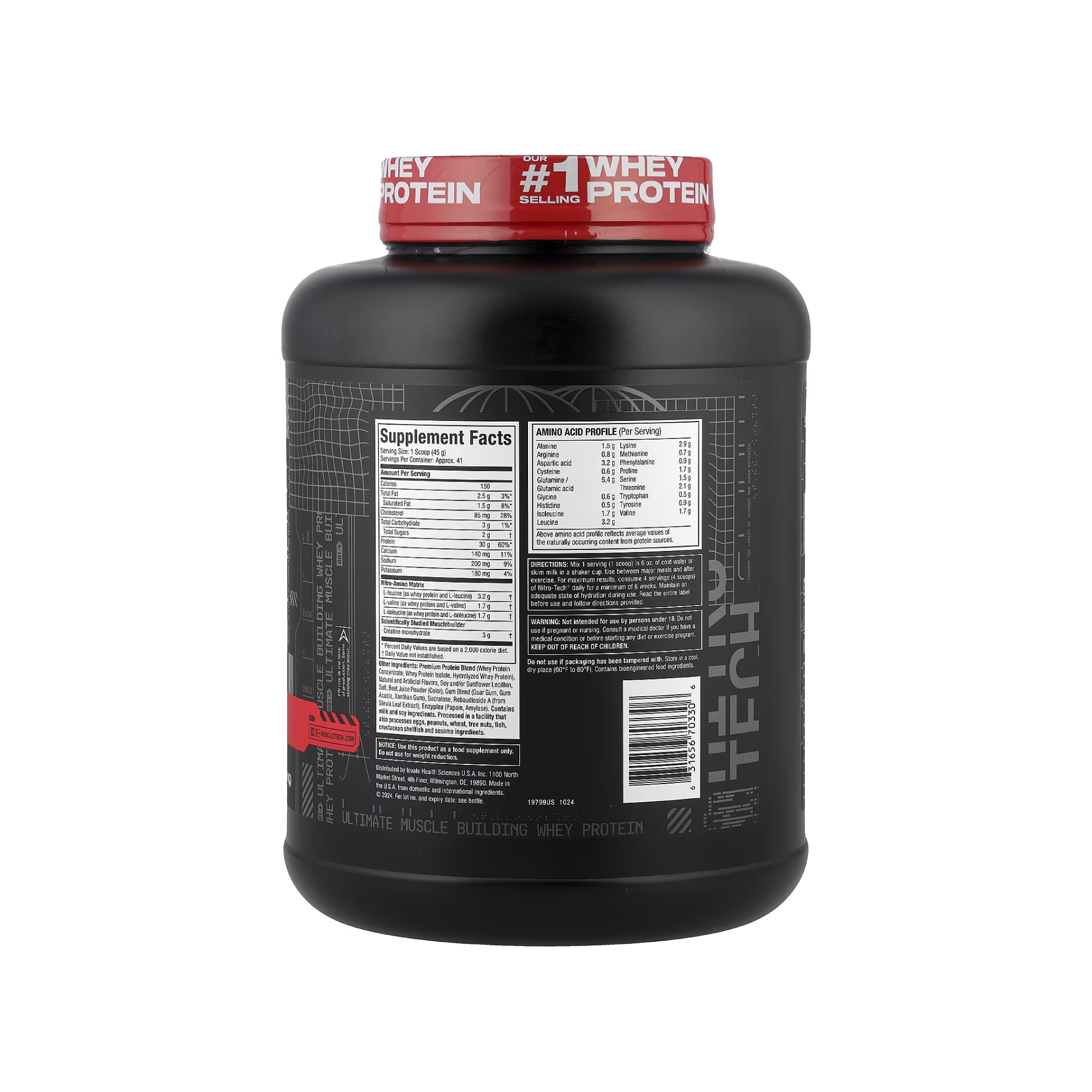 MuscleTech Nitro-Tech Whey Protein Tozu 30g Protein 3g Kreatin