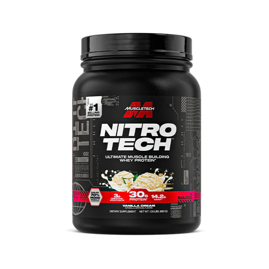 MuscleTech Nitro-Tech Whey Protein Tozu 30g Protein 3g Kreatin