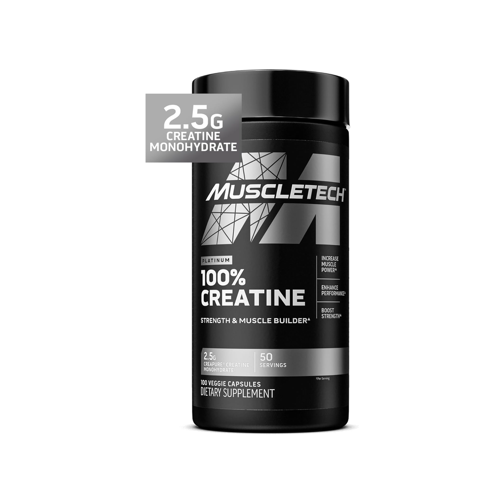 MuscleTech Platinum Kreatin Monohidrat 100 Kapsül Creapure