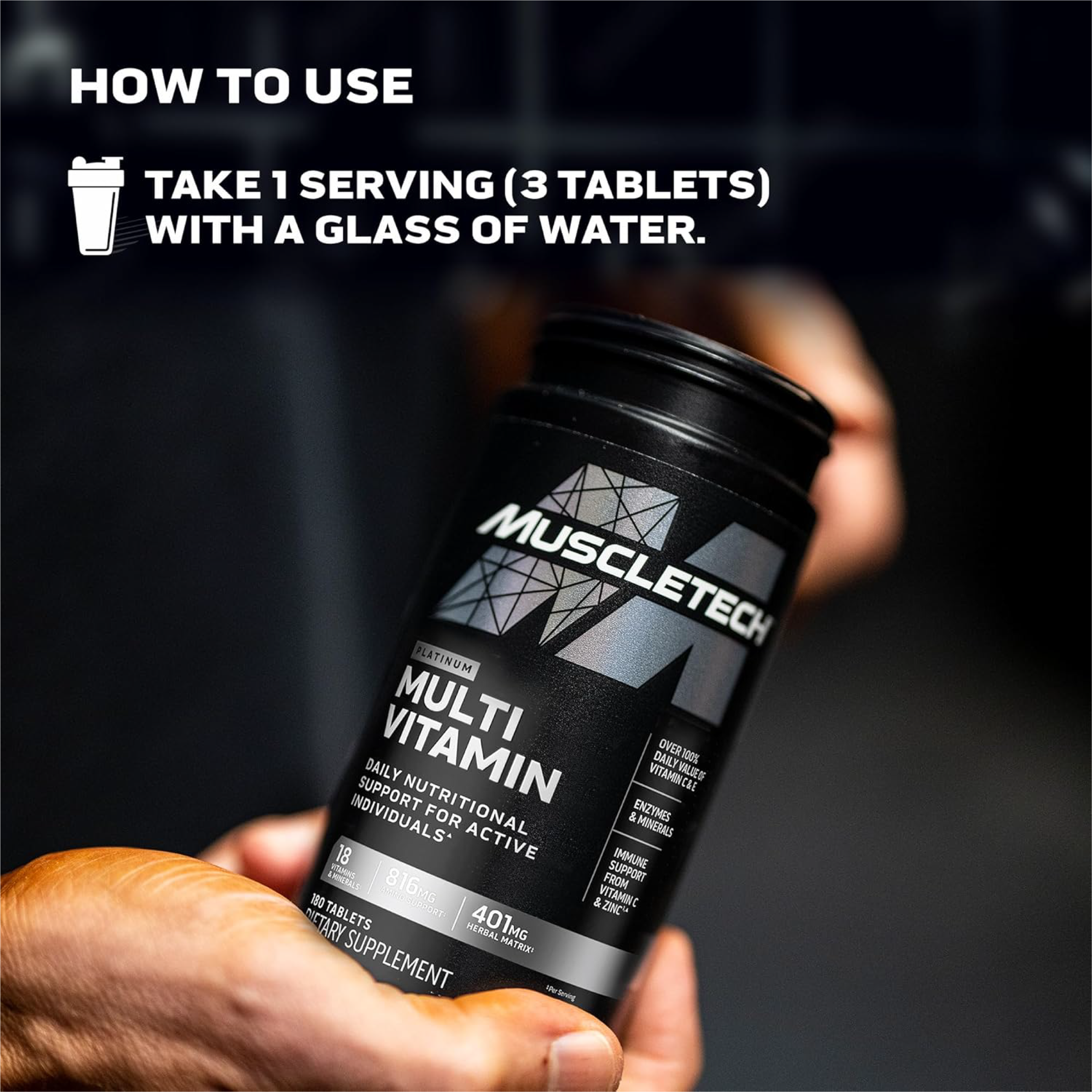 MuscleTech Platinum Multivitamin 90/180 Tablet – Sporcu Multivitamini