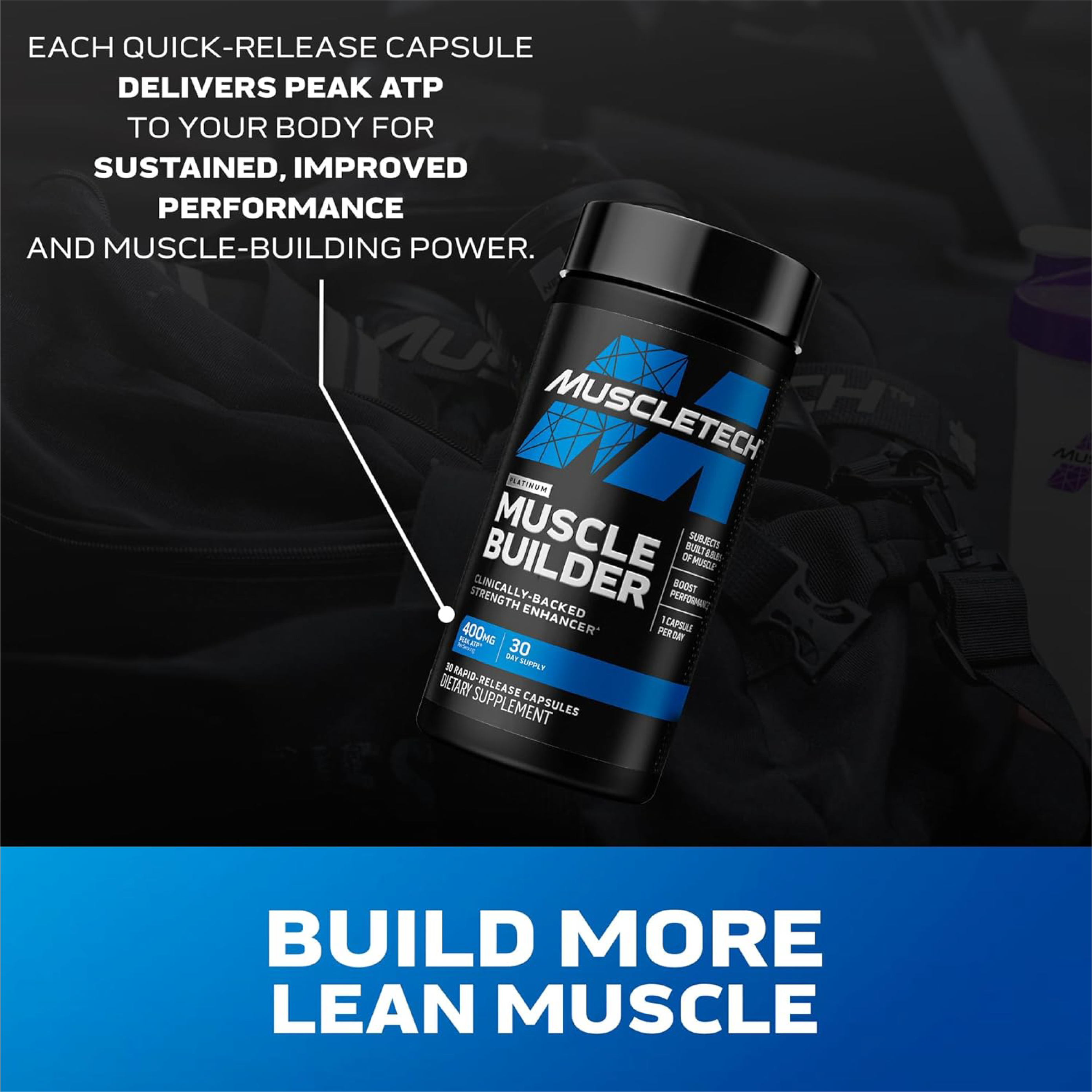 MuscleTech Platinum Muscle Builder 400 mg Peak ATP - Kas Geliştirici