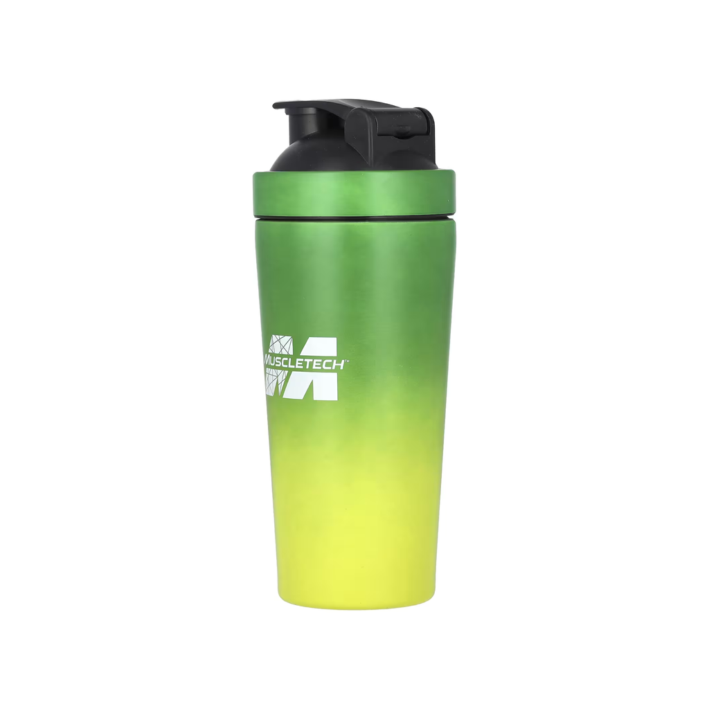 MuscleTech Premium Paslanmaz Çelik Shaker Şişesi (Mor/Pembe, 739 ml)