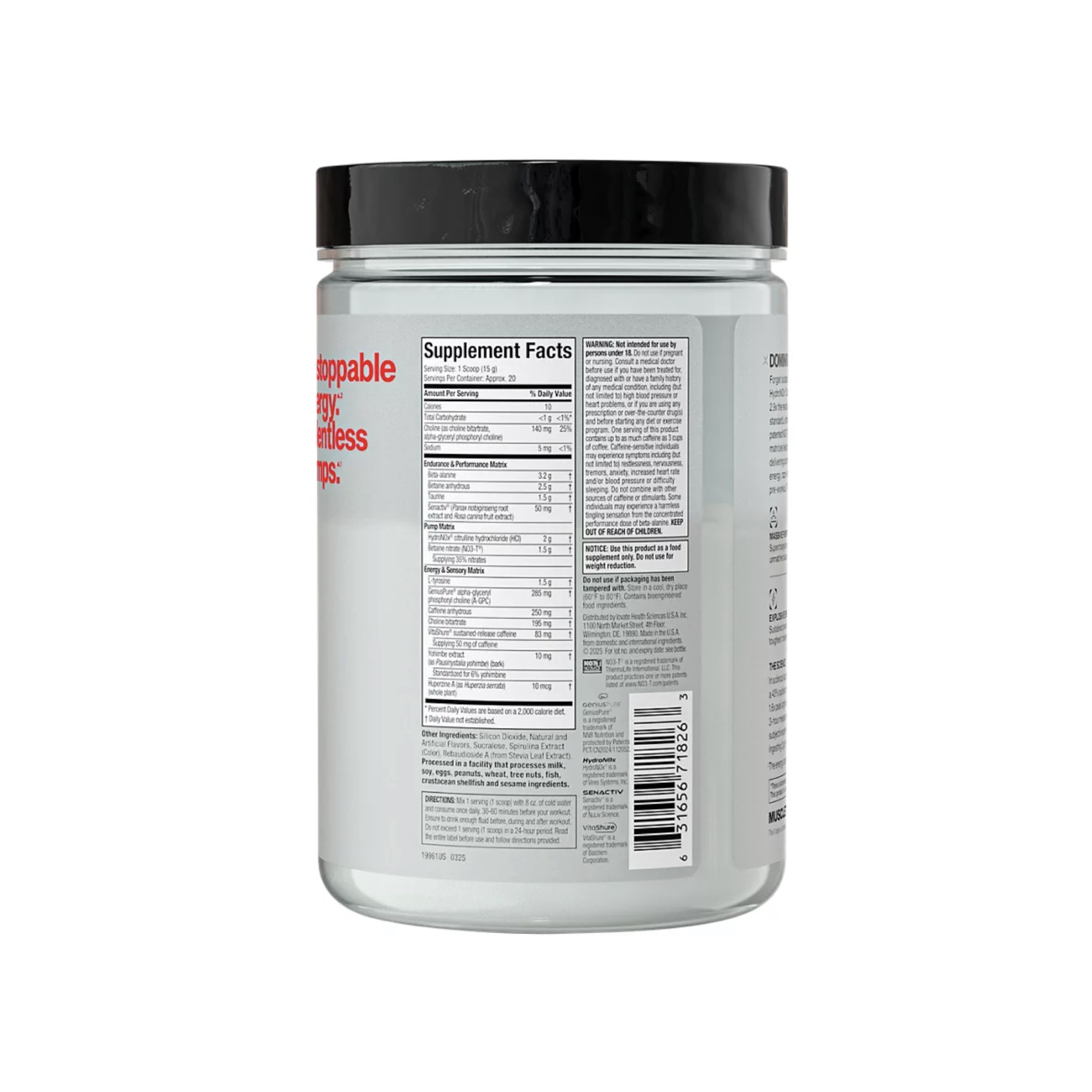 MuscleTech Stacked Pre-Workout 301g Nitrik Oksit Kafein Pump