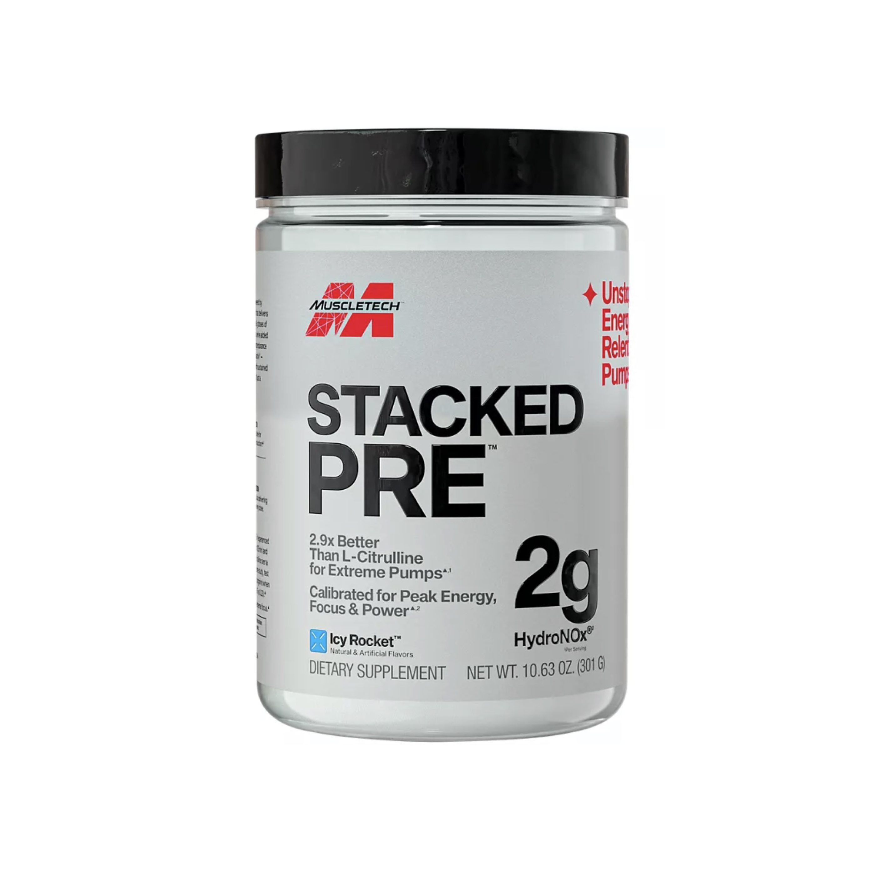 MuscleTech Stacked Pre-Workout 301g Nitrik Oksit Kafein Pump