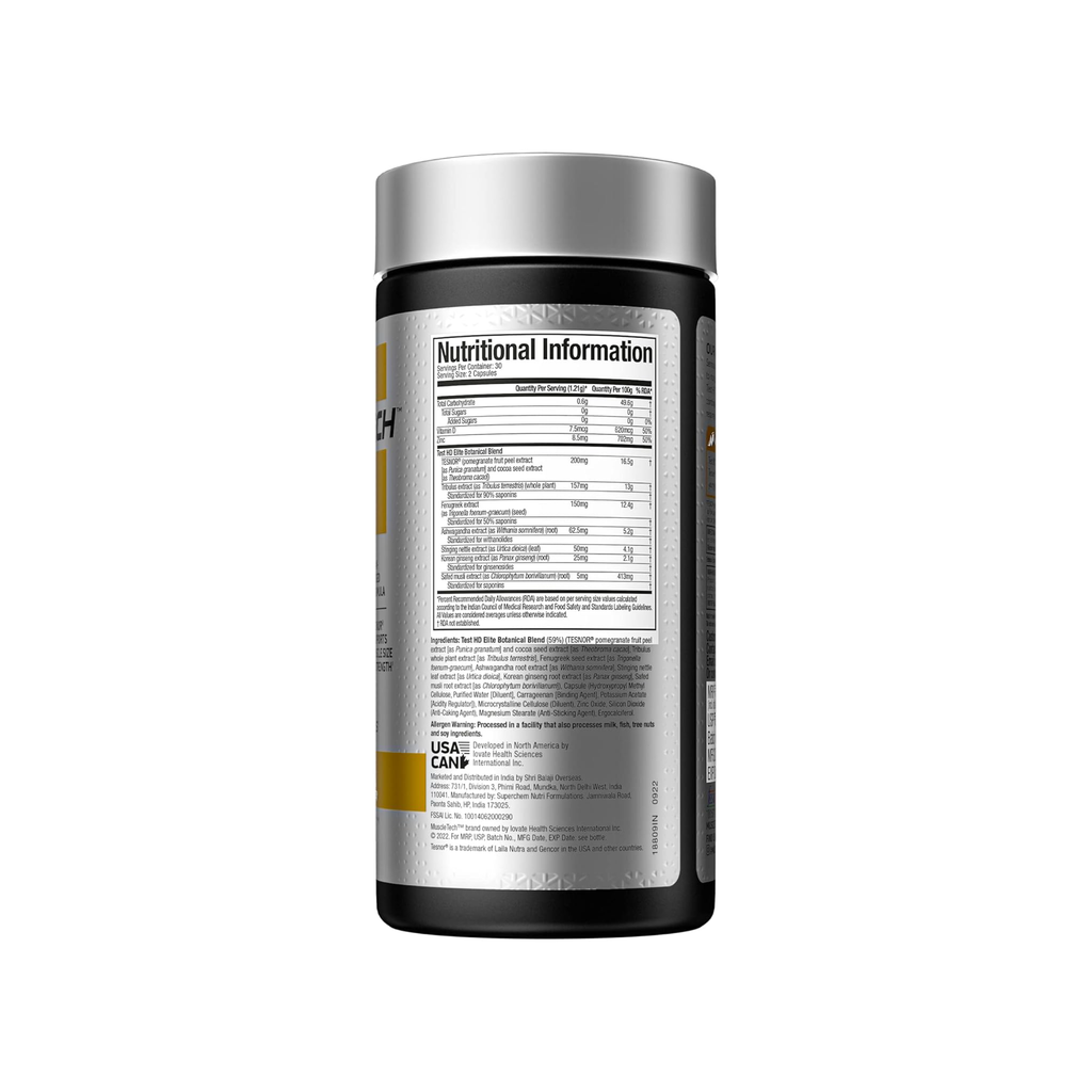 MuscleTech Test HD Elite Testosteron Güçlendirici 120 Kapsül