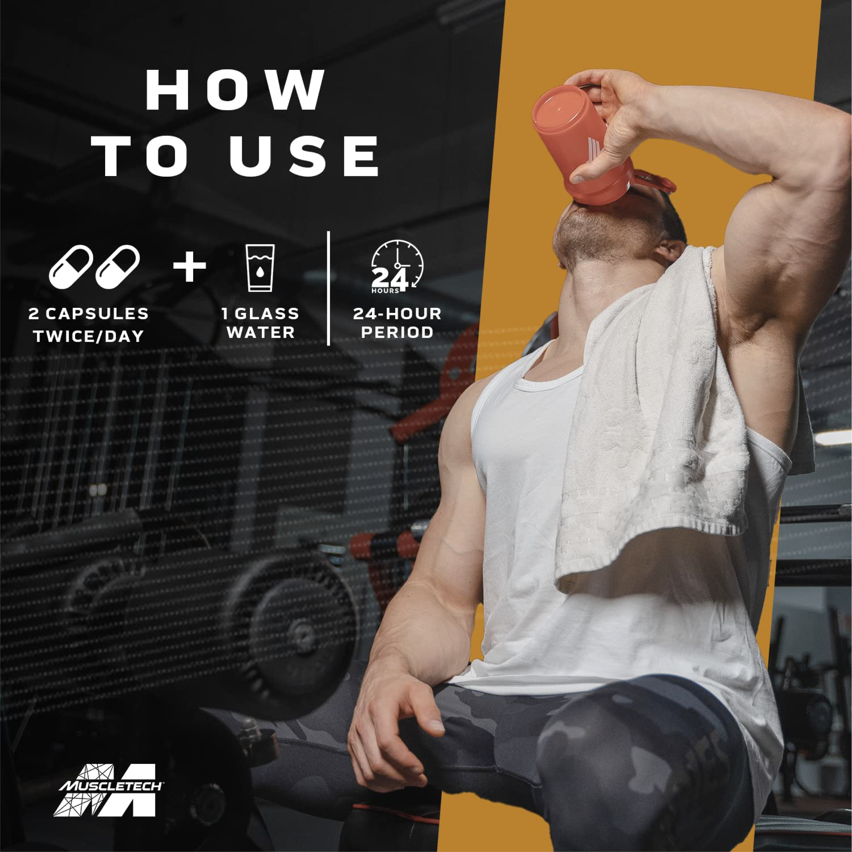 MuscleTech Test HD Elite Testosteron Güçlendirici 120 Kapsül