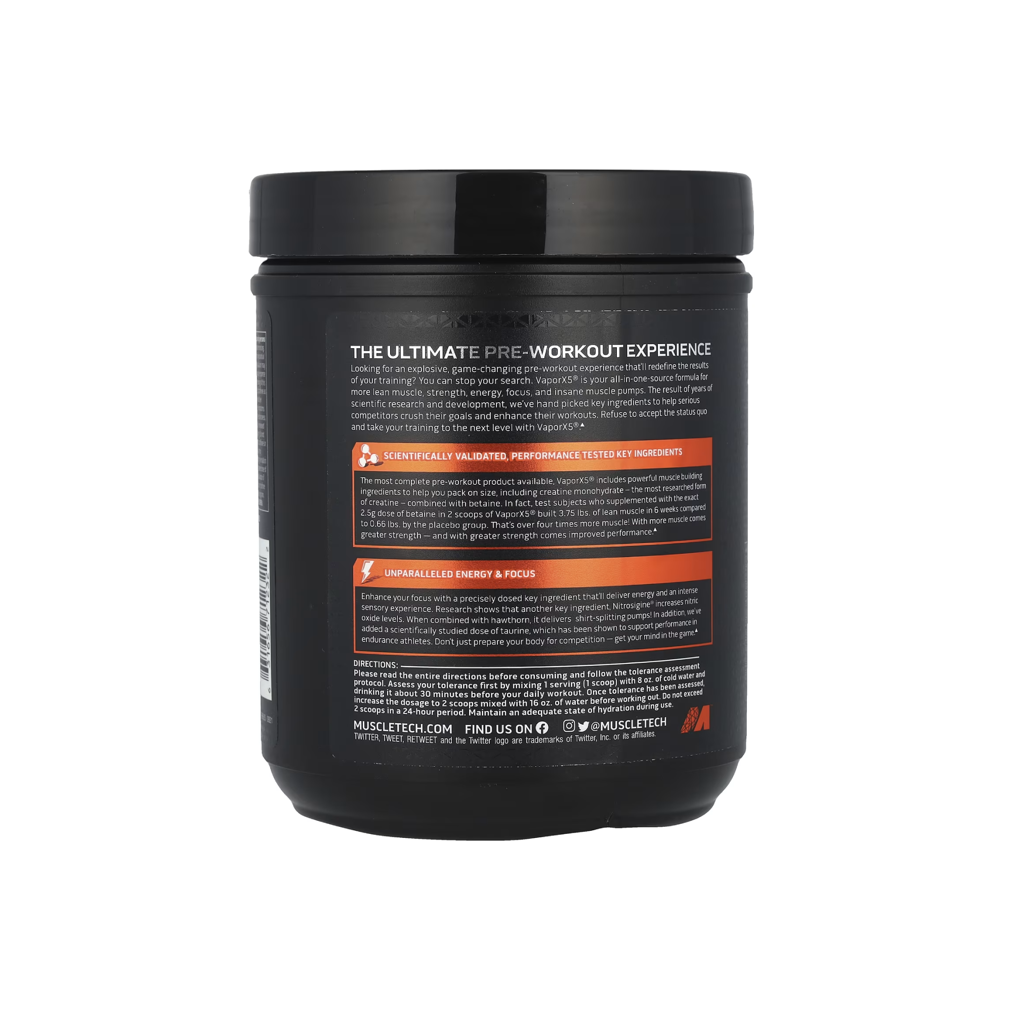MuscleTech VaporX5 Pre-Workout 266g - Maksimum Pump ve Enerji