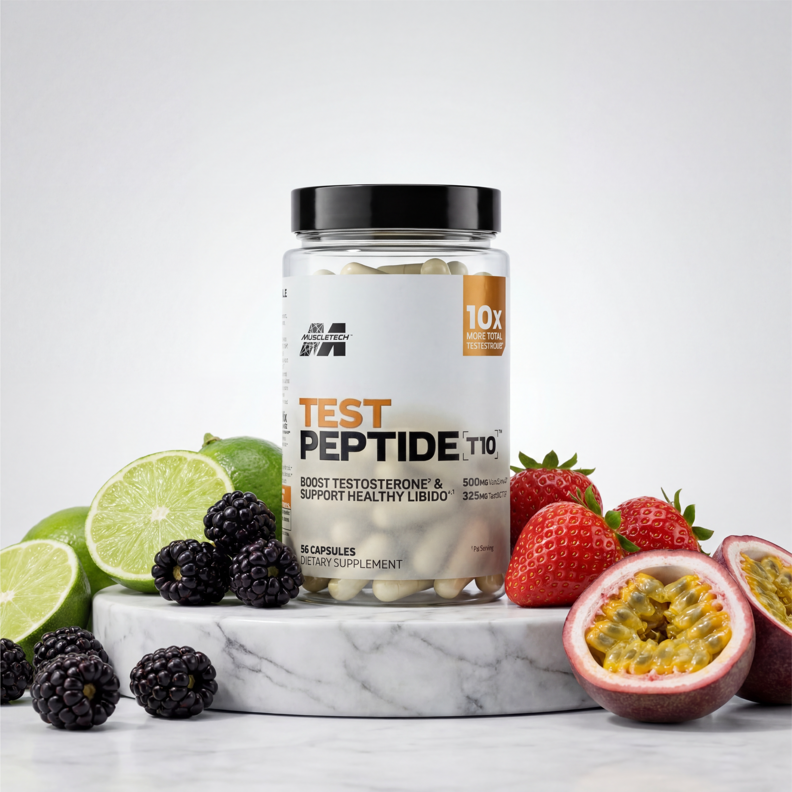 MuscleTech Test Peptid T10 – Testosteron Artırıcı – Sağlıklı Libido Desteği (56 Capsules)
